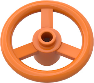 LEGO Orange Small Steering Wheel (2819)