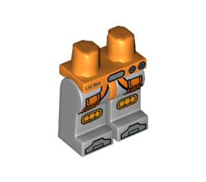 LEGO Orange Space Miner Minifigure Hips and Legs (3815 / 18257)