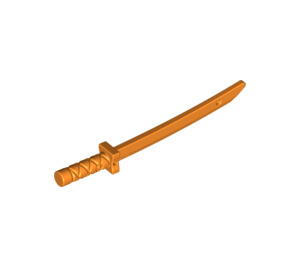 LEGO Orange Épée avec garde carrée et pommeau sur la poignée (Shamshir) (21459)