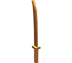 LEGO Orange Sword with Square Guard (Shamshir) (30173)