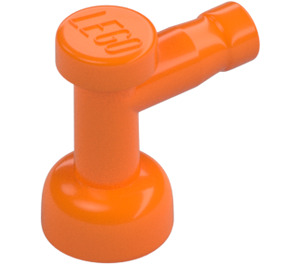 LEGO orange Tap 1 x 1 med hul i enden (4599)