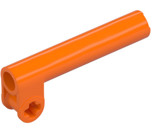 LEGO Orange Technic Axle Joiner Perpendicular with Extension (53586 / 65443)