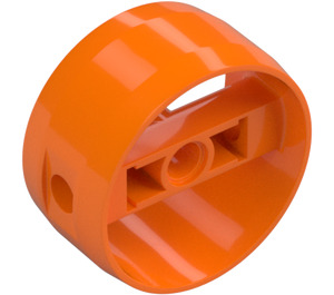 LEGO Orange Technic Zylinder mit Mitte Stange (41531 / 77086)