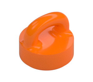 LEGO Orange Tile 1 x 1 Round with Handle (77813)