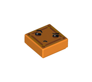 LEGO Orange Tuile 1 x 1 avec Orange Kryptomite Affronter  avec rainure (3070 / 29654)