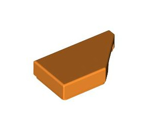 LEGO Orange Fliese 1 x 2 45° Angled Cut Recht (5092)