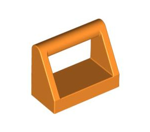 LEGO Orange Tuile 1 x 2 avec Manipuler (2432)