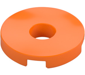 LEGO Orange Tile 2 x 2 Round with Hole in Center (15535)