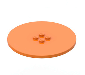 LEGO Arancione Piastrella 8 x 8 Rotondo con 2 x 2 Centro Bottoncini (6177)