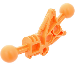 LEGO Orange Toa Leg 1 x 7 with 2 Ball Joints 30 Degrees (32482)