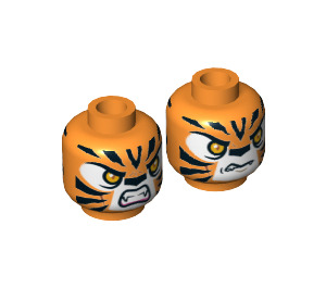 LEGO Orange Tormak Minifigure Kopf (Einbau-Vollbolzen) (3626 / 17613)