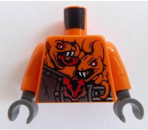 LEGO oranžová Trup Ninjago Brnění s Rivets (973)