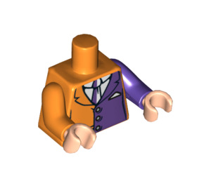 LEGO Orange Two-Face with Orange and Purple Suit Torso (76382 / 88585)