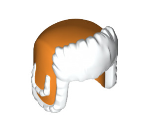 LEGO Orange Ushanka Chapeau avec blanc Fur Lining (36933)