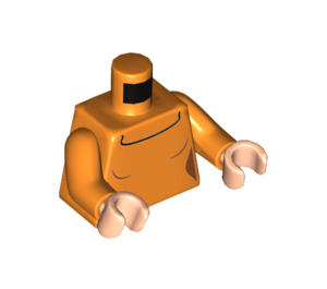 LEGO Orange Velma Minifig Torso (973 / 76382)