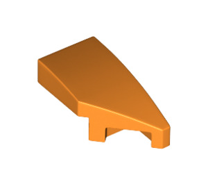 LEGO Oranje Wig 1 x 2 Rechtsaf (29119)