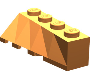 LEGO Orange Wedge 2 x 4 Sloped Right (43720)