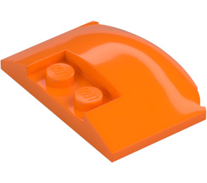 LEGO Orange Wedge 3 x 4 x 0.7 with Recess (93604)