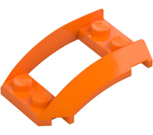 LEGO Orange Keil 4 x 3 Gebogen mit 2 x 2 Ausschnitt (47755)