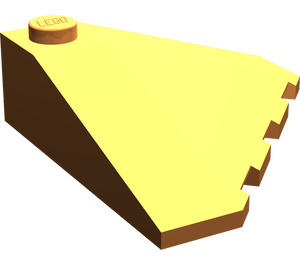 LEGO Orange Wedge 4 x 4 (18°) Corner (43708)