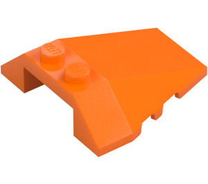 LEGO Orange Wedge 4 x 4 Triple with Stud Notches (48933)