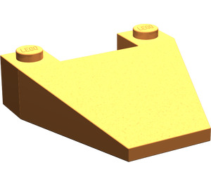 LEGO Orange Coin 4 x 4 sans encoches pour tenons (4858)
