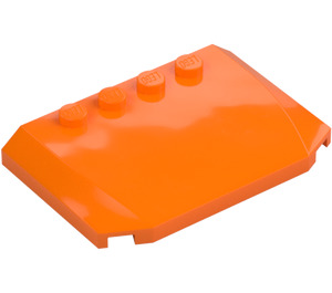 LEGO Orange Wedge 4 x 6 Curved (52031)