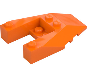 LEGO Orange Keil 6 x 4 Ausschnitt mit Noppenkerben (6153)