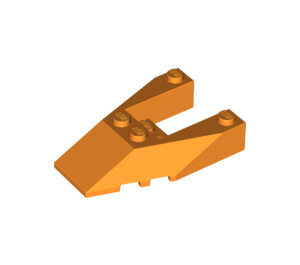 LEGO Orange Wedge 6 x 4 Cutout with Stud Notches (6153)