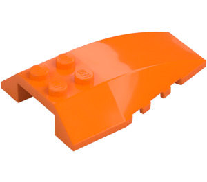 LEGO Orange Wedge 6 x 4 Triple Curved (43712)