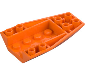 LEGO Oranje Wig 6 x 4 Drievoudig Gebogen Omgekeerd (43713)