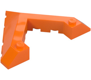 LEGO Orange Wedge 6 x 8 (45°) with Pointed Cutout (22390)