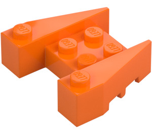 LEGO Orange Wedge Brick 3 x 4 with Stud Notches (50373)