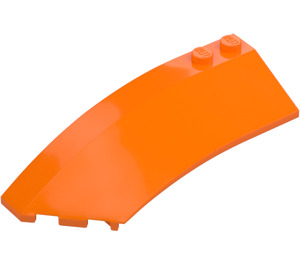 LEGO Orange Wedge Curved 3 x 8 x 2 Left (41750 / 42020)