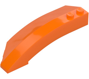 LEGO Oranje Wig Gebogen 3 x 8 x 2 Rechts (41749 / 42019)