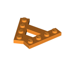 LEGO Orange Wedge Plate 1 x 4 A-Frame (45°) (15706)
