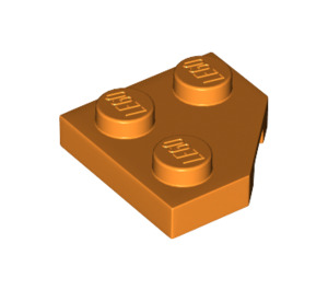 LEGO Oranje Wig Plaat 2 x 2 Cut Hoek (26601)