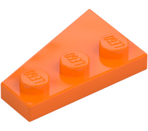 LEGO Oranssi Kiila Levy 2 x 3 Siipi Oikein  (43722)