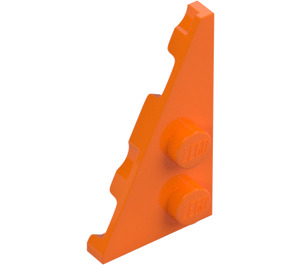 LEGO Oransje Kile Plate 2 x 4 Vinge Venstre (65429)