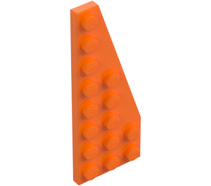 LEGO Orange Keil Platte 3 x 8 Flügel Rechts (50304)