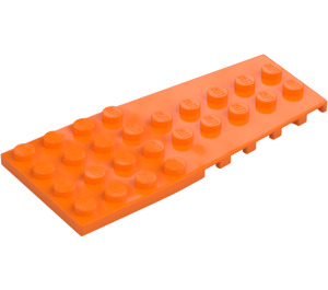 LEGO Oransje Kile Plate 4 x 9 Vinge med knottskår (14181)