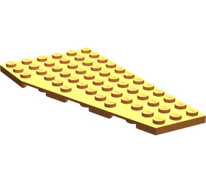 LEGO Orange Coin assiette 6 x 12 Aile Droite (30356)