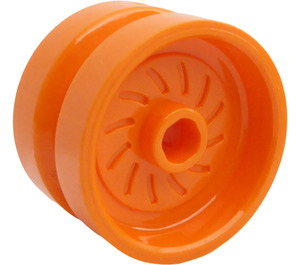 LEGO Orange Rad Felge Ø18 x 12mm mit Etched Felge (18976 / 65192)