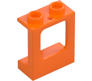 LEGO Orange Window Frame 1 x 2 x 2 with 1 Hole in Bottom (60032)