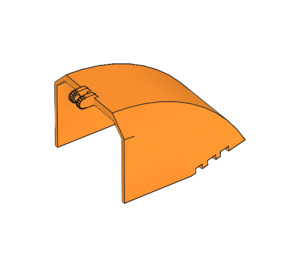 LEGO Orange Windscreen 6 x 8 x 4 with Hinge (42602)