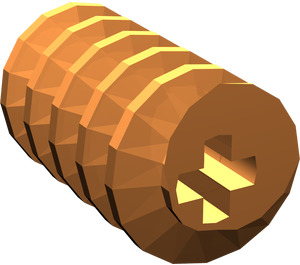 LEGO Oranje Worm Tandwiel '+'-vormige as (4716)