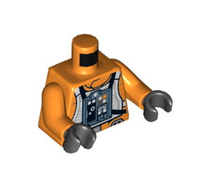 LEGO Oransje X-Vinge Pilot (Sett 75032) Minifigur Overkropp (973 / 76382)