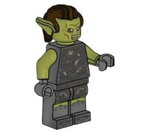 LEGO Orc (Green) with Armor with Spikes Minifigure