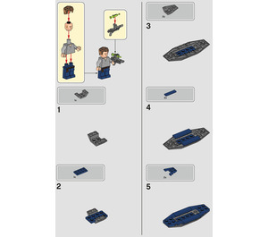 LEGO Owen in canoe Set 122007 Instructions