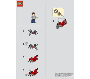 LEGO Owen with Motorcycle Set 122333 Instructions